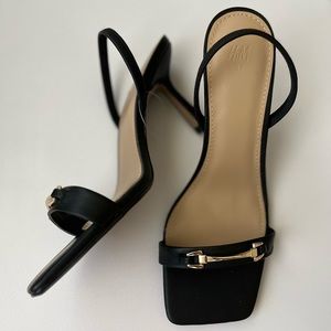 Buckle Sling Back Heel Sandals
